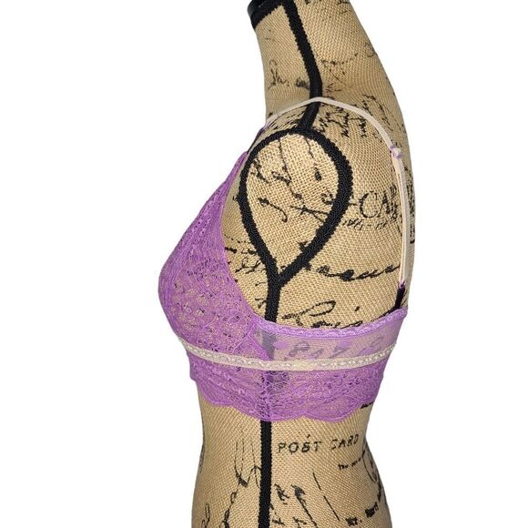 Purple Lace Bralette By Cosmopolitan Small - Picture 3 of 6